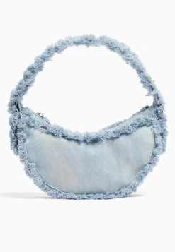 BERSHKA With Fringing - Handtas - Dark Blue -Bershka ef1550c899cb40d391cc6f329cf50758