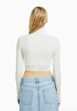 BERSHKA With Embroidery - Vest - Beige -Bershka ef8bfd08bd35485c873c0201d5e8a84b