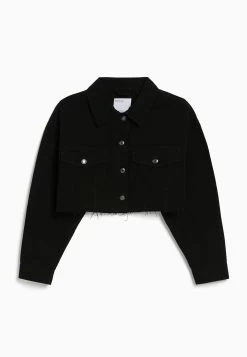 BERSHKA Spijkerjas - Black -Bershka f168aa977fb245b584e0a050fd9d658e