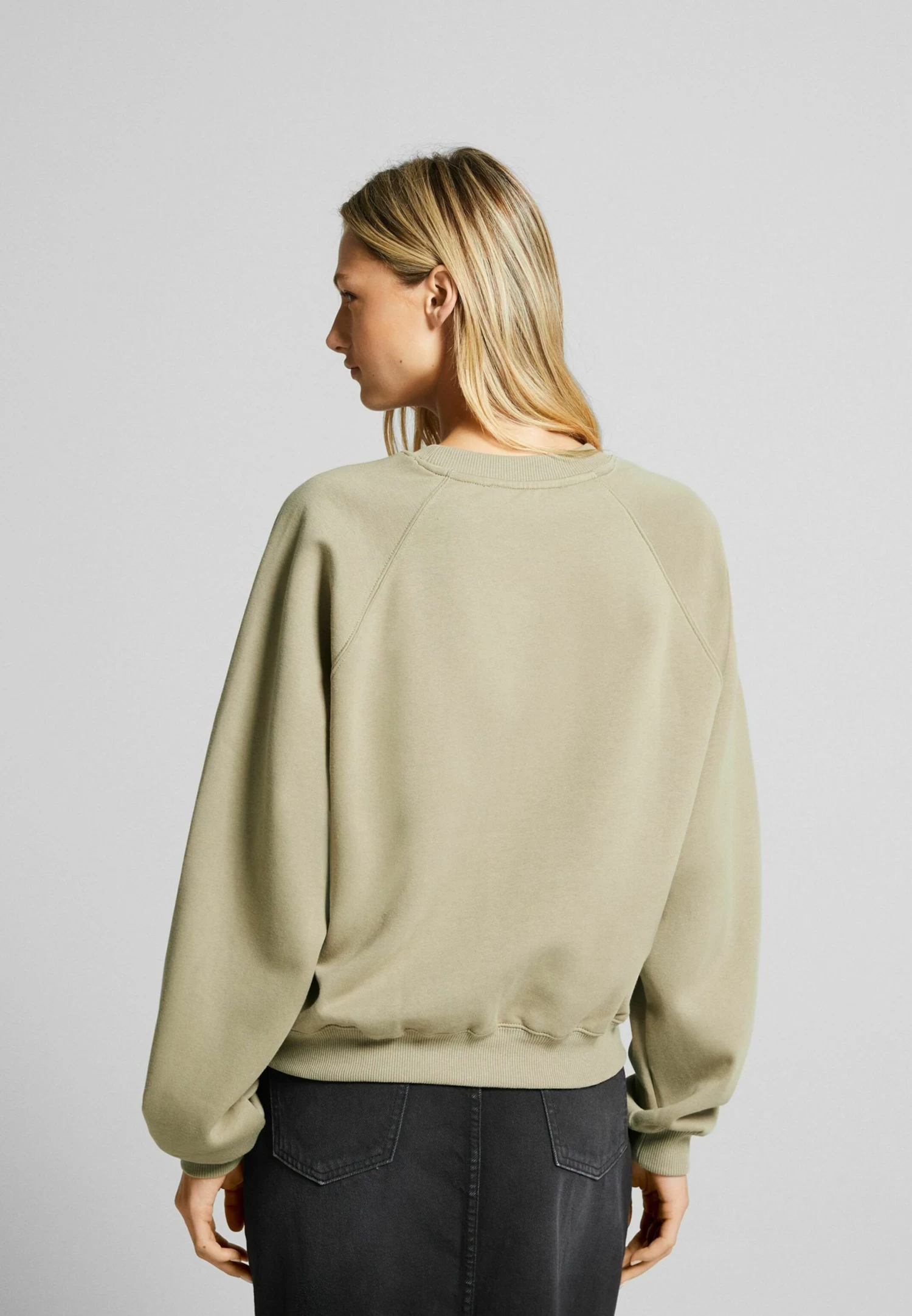 BERSHKA Raglan Sleeve - Sweater - Sand 3 BERSHKA Raglan Sleeve - Sweater - Sand - Afbeelding 3