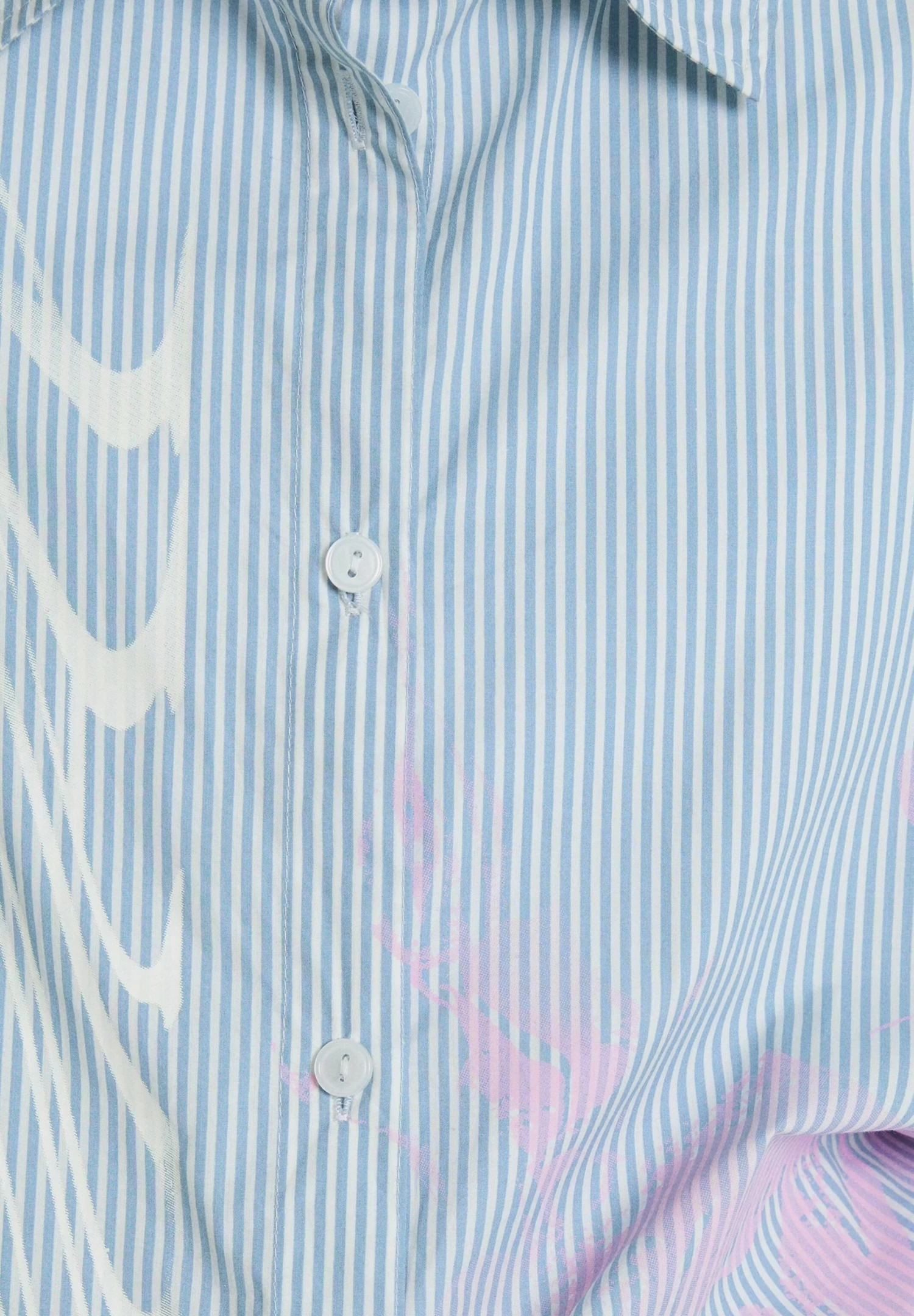 BERSHKA Long Sleeve Striped - Overhemdblouse - Blue 6 BERSHKA Long Sleeve Striped - Overhemdblouse - Blue - Afbeelding 6