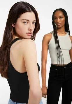 BERSHKA 2-PackSleeveless - Top - White