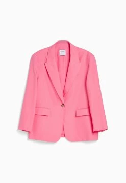 BERSHKA Halflange Jas - Light Pink -Bershka f32de345e193446180b04e7cdbe9d6d3