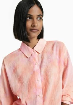 BERSHKA Long Sleeve - Overhemdblouse - Brown 9 BERSHKA Long Sleeve - Overhemdblouse - Brown -Bershka f3cc4b7a5ea24649be4d062935e8590f