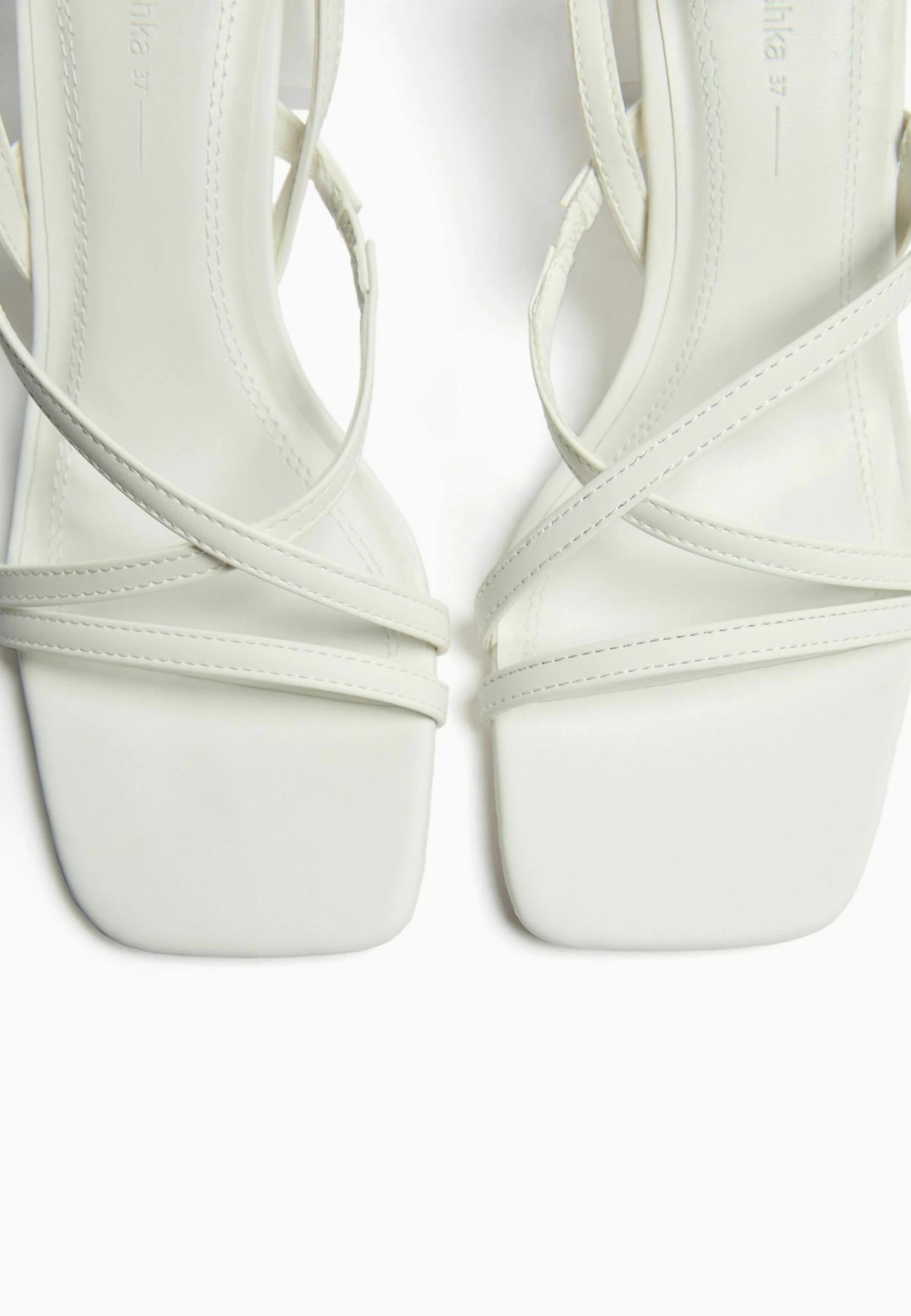BERSHKA With Ankle Strap - Sandalen - White 7 BERSHKA With Ankle Strap - Sandalen - White - Afbeelding 7