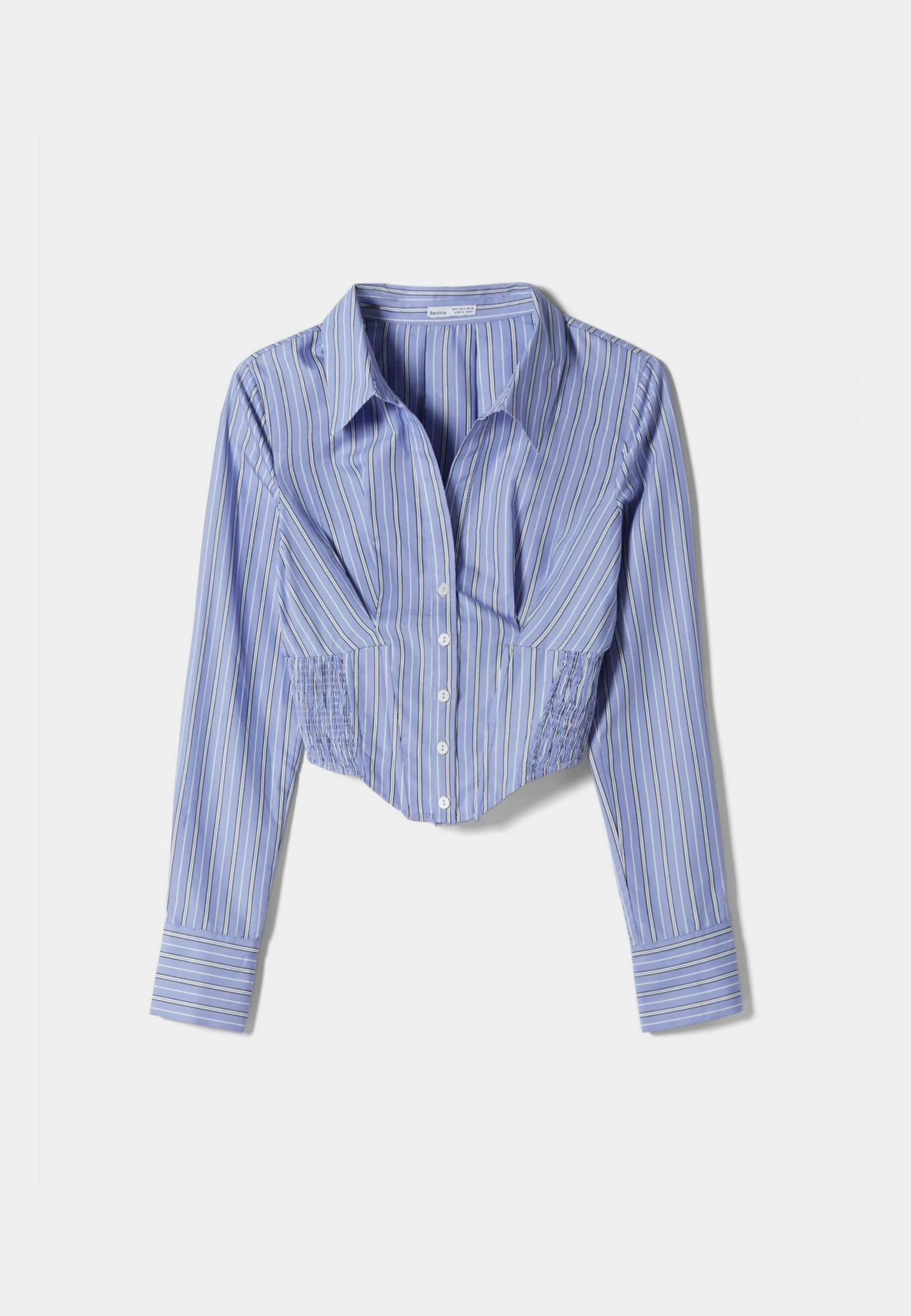 BERSHKA Long Sleeve - Overhemdblouse - Blue 5 BERSHKA Long Sleeve - Overhemdblouse - Blue - Afbeelding 5