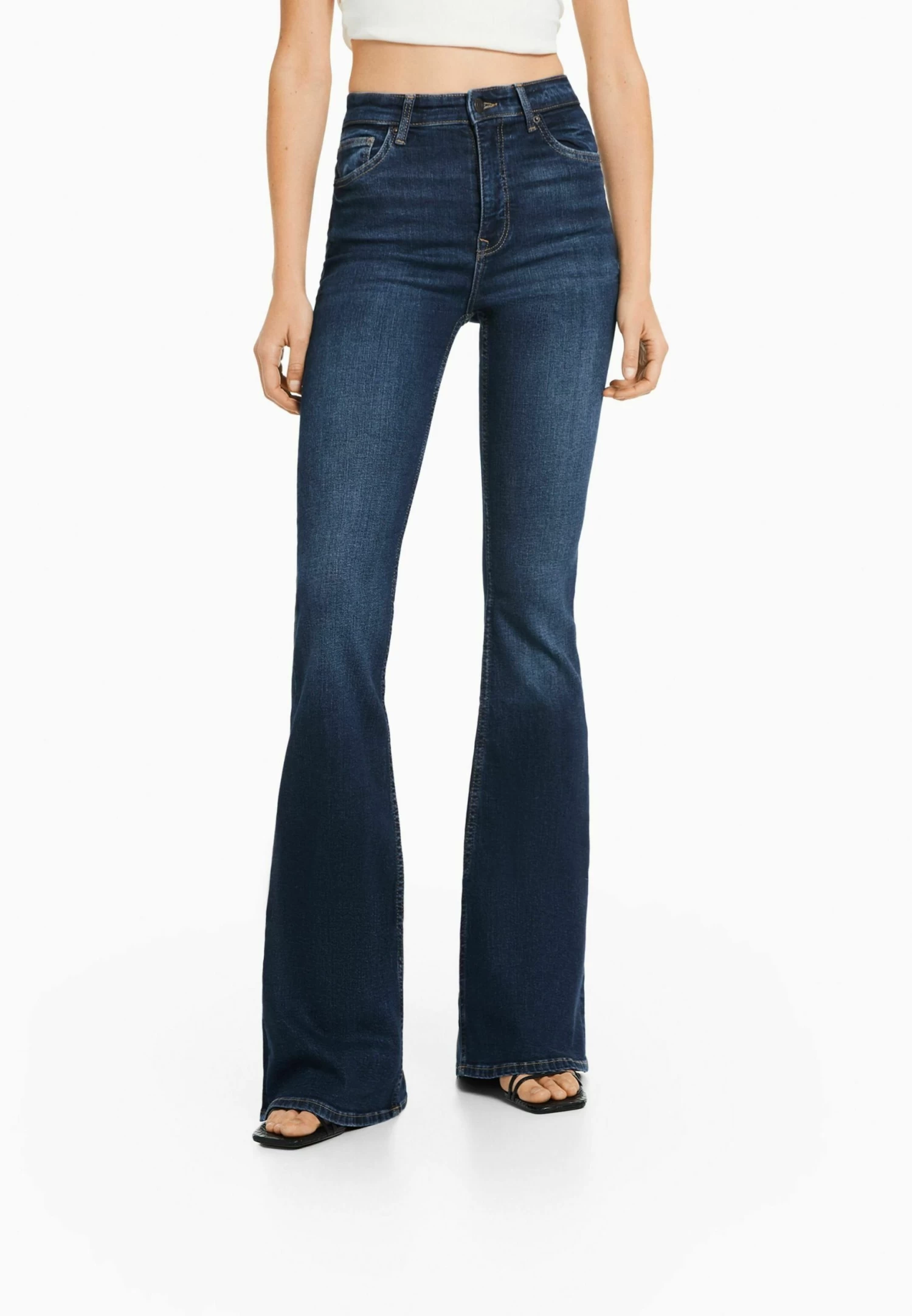 BERSHKA Bootcut Jeans - Royal Blue 1 BERSHKA Bootcut Jeans - Royal Blue