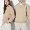 BERSHKA Sweater - Camel