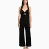 BERSHKA Cut Out- Jumpsuit - Black
