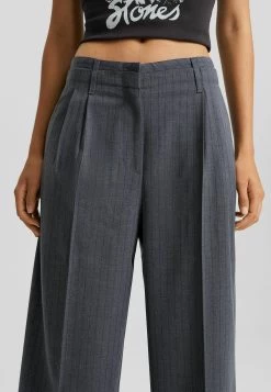 BERSHKA Dad Fit Tailored - Broek - Blue -Bershka f7c974763f464799850d69e9cd04a1c2