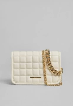 BERSHKA Mit Ketten- Schoudertas - Offwhite -Bershka f959aba1435148b58d0b31c0773b7168