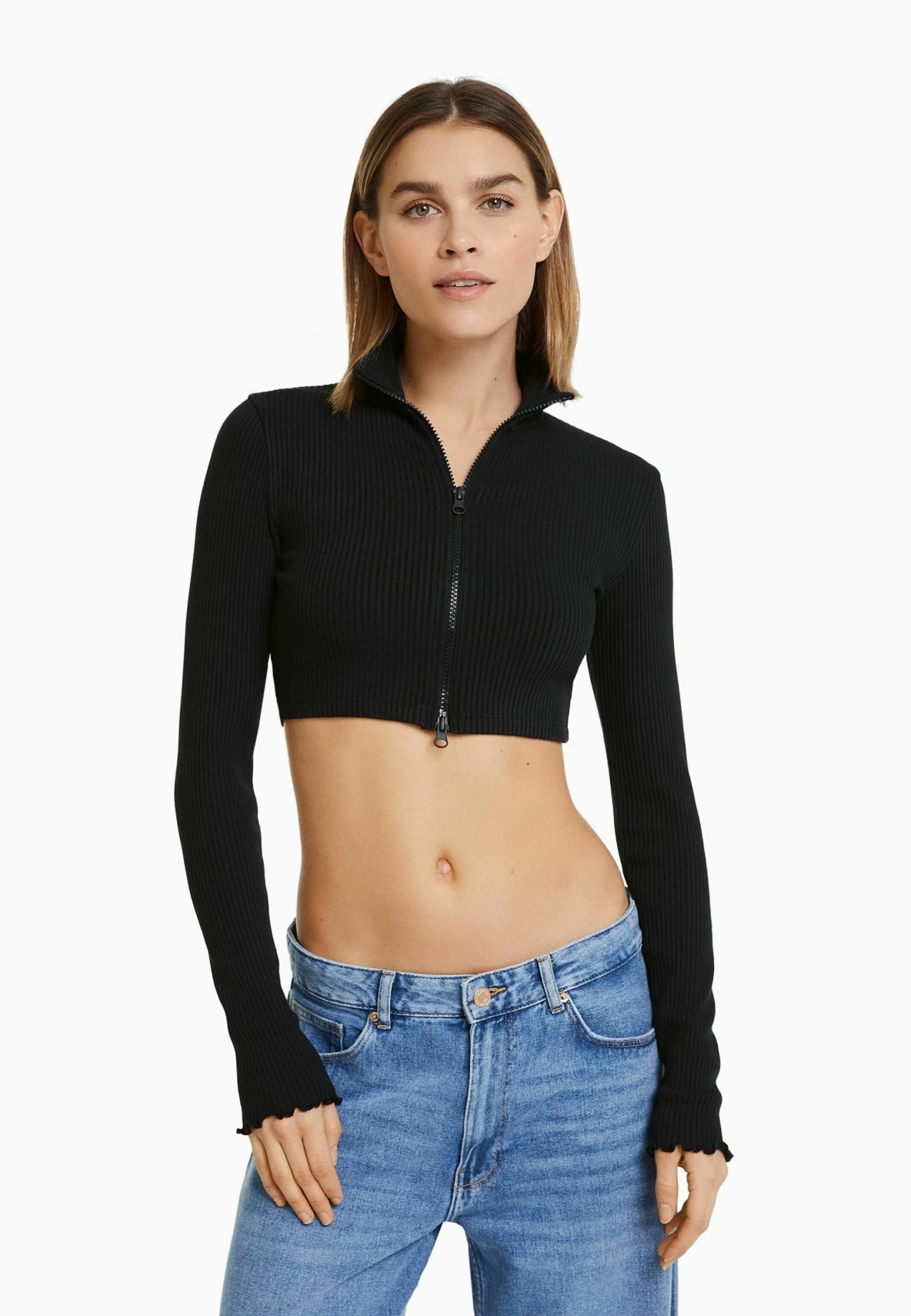 BERSHKA Vest - Grey 1 BERSHKA Vest - Grey