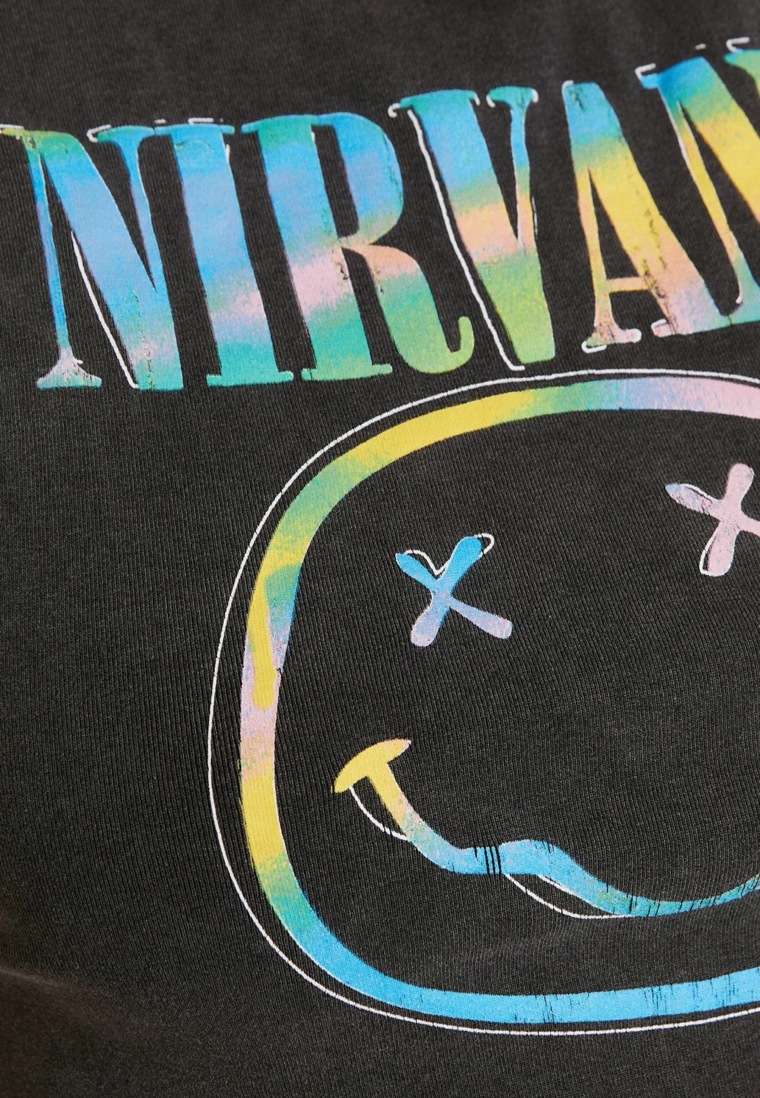 BERSHKA Sleeveless Nirvana Print - Top - Mottled Dark Grey 6 BERSHKA Sleeveless Nirvana Print - Top - Mottled Dark Grey - Afbeelding 6