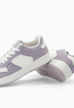 BERSHKA Contrast Fabric - Sneakers Laag - Light Pink -Bershka fe8465389b1f47ababb56b00b22b4382