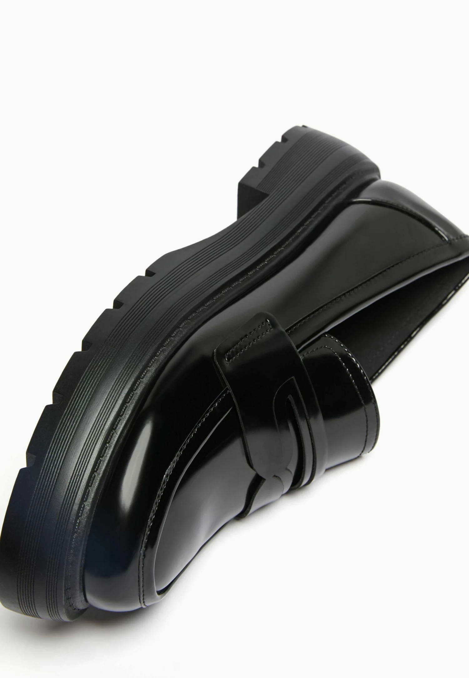 BERSHKA Penny Strap And Track - Instappers - Black 4 BERSHKA Penny Strap And Track - Instappers - Black - Afbeelding 4