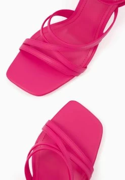 BERSHKA High-Heel With Ankle Strap- Sandalen - Pink -Bershka ff30abf778004df998f9e19e68352eef